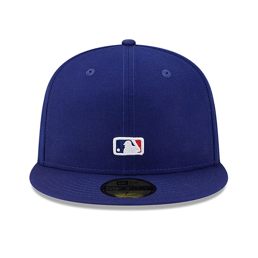 LA DODGERS REVERSE LOGO BLUE 59FIFTY FITTED CAP