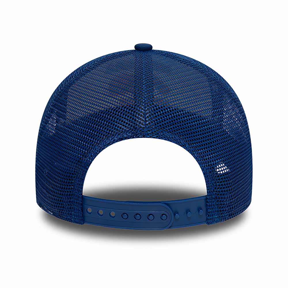 NEW ERA FOOD BURGER BLUE A-FRAME TRUCKER CAP