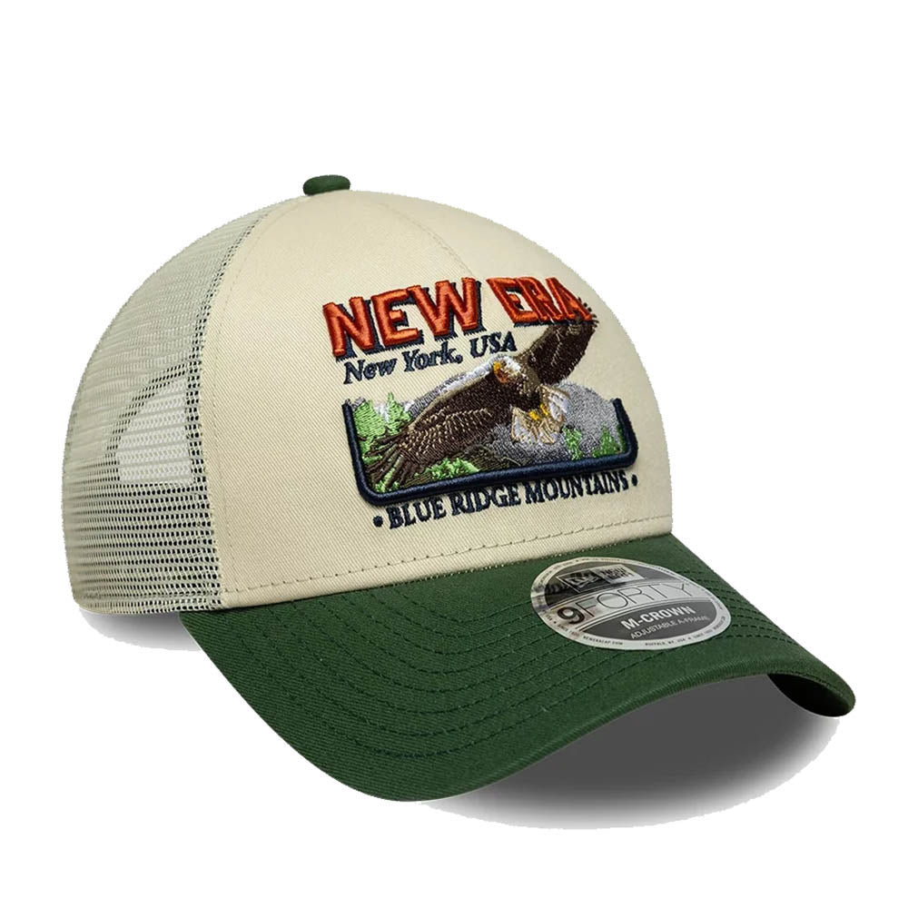 NEW ERA GRAPHIC CREAM 9FORTY M-CROWN A-FRAME TRUCKER CAP