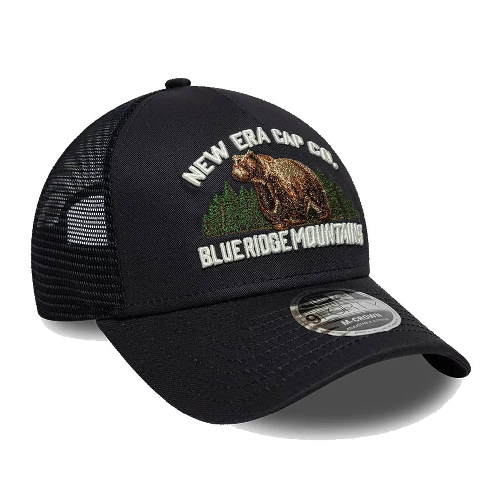NEW ERA GRAPHIC NAVY 9FORTY M-CROWN A-FRAME TRUCKER CAP
