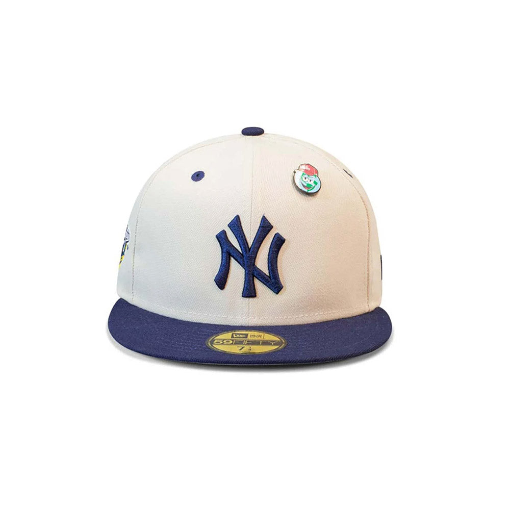NEW YORK YANKEES MLB WORLD SERIES PIN CREAM 59FIFTY FITTED CAP