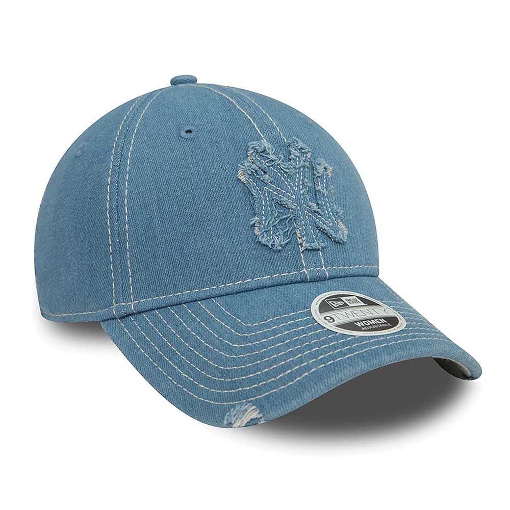 NEW YORK YANKEES DENIM DISTRESSED BLUE 9TWENTY CAP