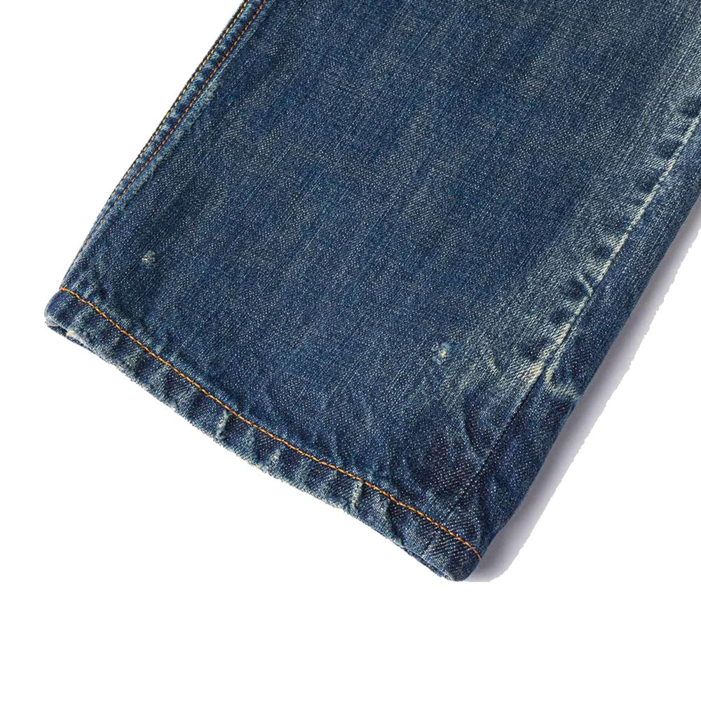 7-POCKET DESIGN WITH SEAGULL EMBROIDERY WASHED REGULAR FIT JEANS #2020