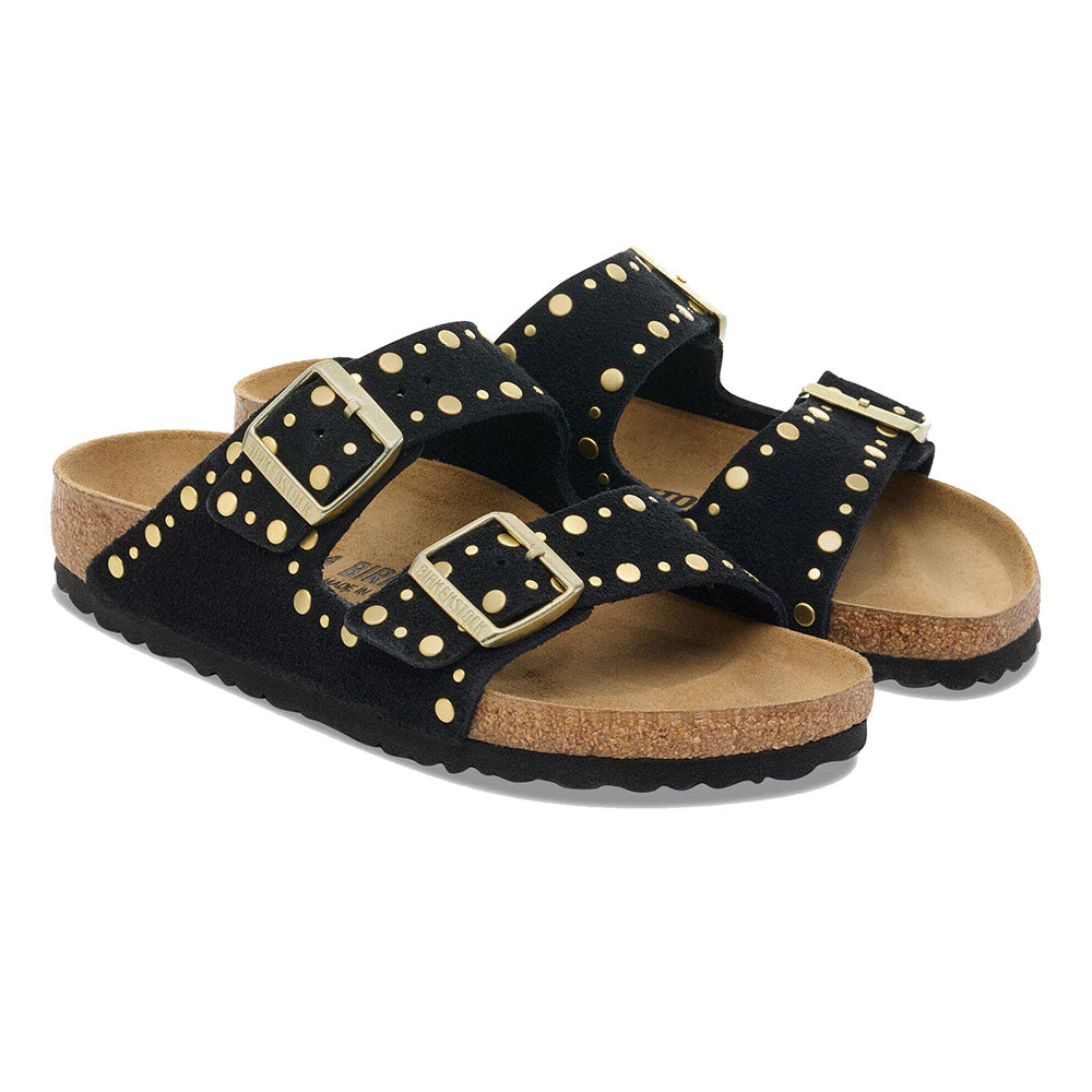 ARIZONA RIVET BLACK SUEDE LEATHER