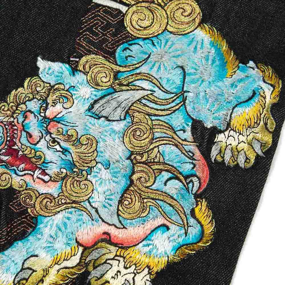 KOMAINU DAICOCK 3D EMBROIDERY CARROSSE FIT JEANS #2017