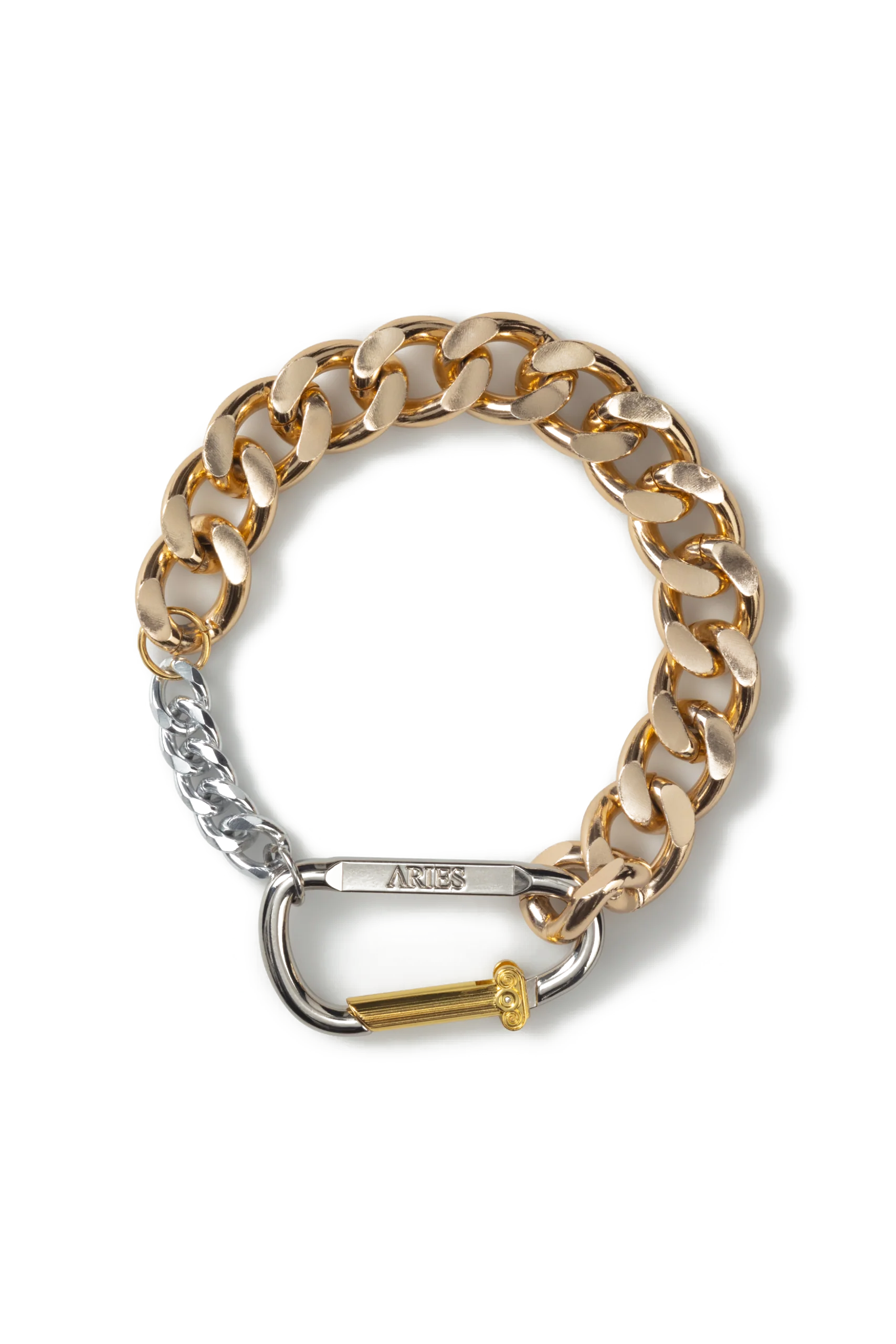 COLONNE CARABINER GOLD CHUNKY NECKLACE